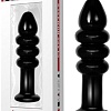 Анальная пробка Lovetoy Glass Romance 14 см GS15Black