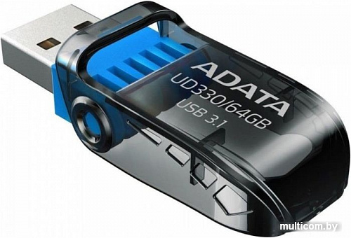 USB Flash A-Data UD330 64GB (черный)