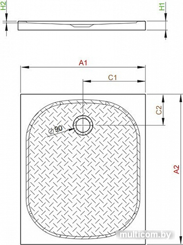 Душевой поддон Radaway Zantos F 120x90 [M3ZNF1290-06]