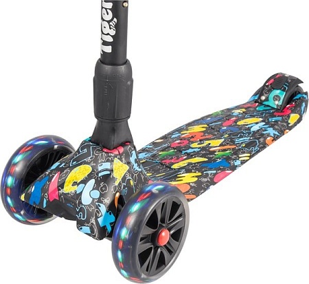 Самокат Tech Team Tiger print 2021 (желтый)