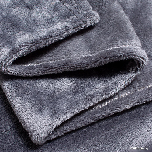 Плед Casa Conforte Royal Flannel 110x150 6155318 (темно-серый)
