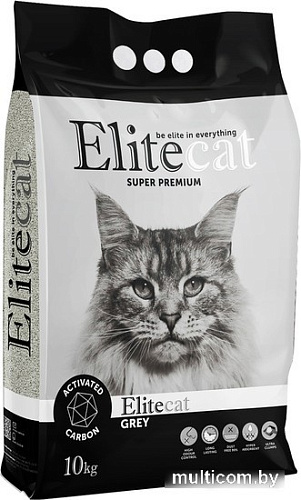 Наполнитель для туалета EliteCat Activated Carbon с активированным углем 10 кг