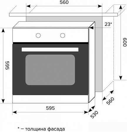 Духовой шкаф LEX EDP 6092 IV Light