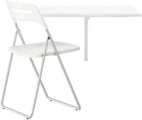 Туалетный/интерьерный столик Ikea Норберг/Ниссе (белый) 492.291.62