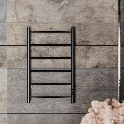 Полотенцесушитель Roxen Santi BK-109AW-6T 11030-4365B (черный)