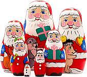 Развивающая игра Брестская Матрешка Рождественские (набор 7 шт)