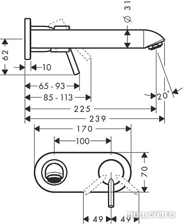 Смеситель Hansgrohe Talis 31611000