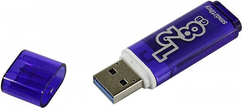 USB Flash Smart Buy Glossy 128GB (синий)