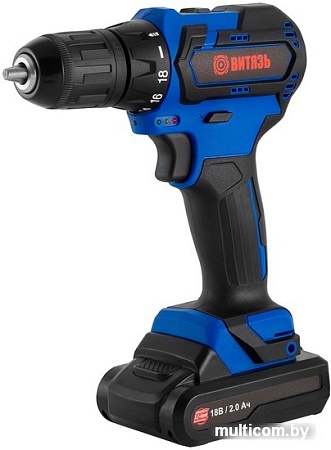 Дрель-шуруповерт Витязь ДА-318-2 (с 2-мя АКБ, кейс)