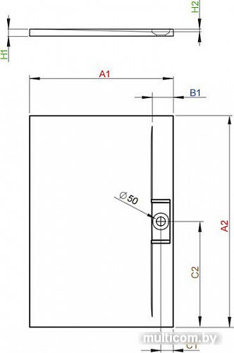 Душевой поддон Radaway Giaros D 100x80 [MKGD1080-03]
