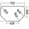 Кухонная мойка Ukinox Комфорт COL777.488-GW8K 2C
