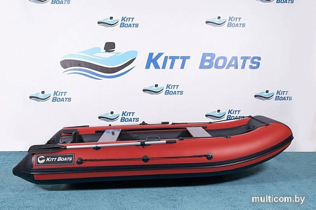 Моторно-гребная лодка KittBoats 360 НДНД (черный/красный)