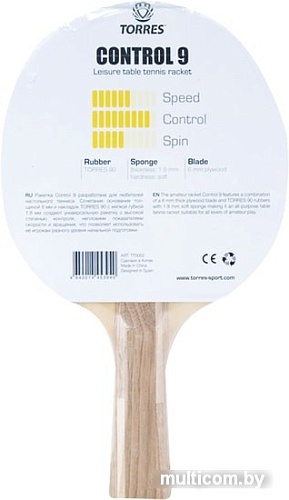 Ракетка для настольного тенниса Torres Control 9 TT0002