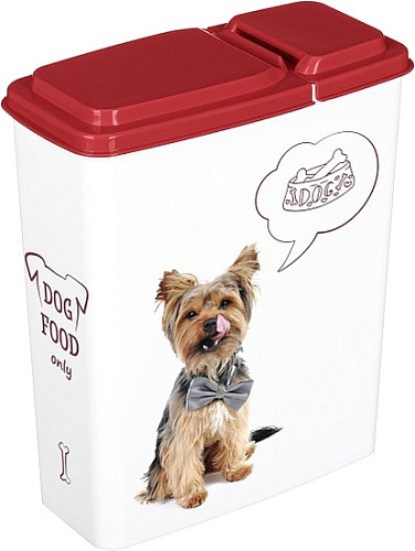 Контейнер для корма Lucky Pet Собаки 434211421 (2.3 л, бордовый)