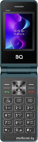 Кнопочный телефон BQ BQ-2411 Shell (бирюзовый)