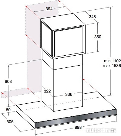 Кухонная вытяжка Hotpoint-Ariston HLB 9.8 AADC X/HA