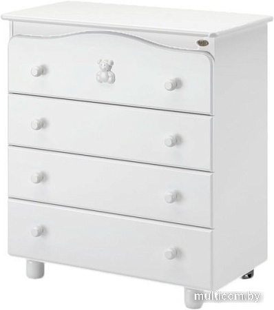 Детский комод Nuovita Fasto (белый)