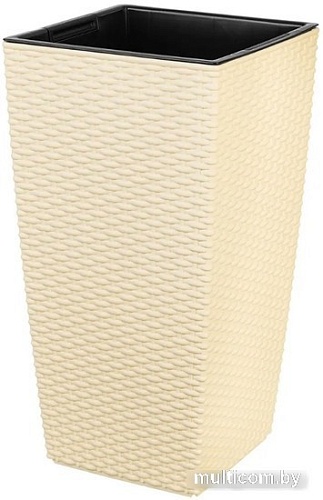 Кашпо El Casa Камелия 640379 (ротанг/слоновая кость)