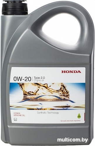 Моторное масло Honda Type 2.0 SN 0W-20 4л