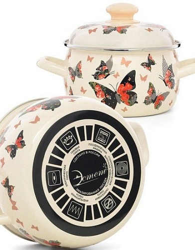 Кастрюля Эстет Бабочки ЭТ-72932
