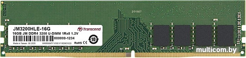 Оперативная память Transcend JetRam 16GB DDR4 PC4-25600 JM3200HLE-16G