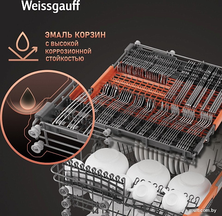 Встраиваемая посудомоечная машина Weissgauff BDW 6037 Inverter AutoOpen Infolight