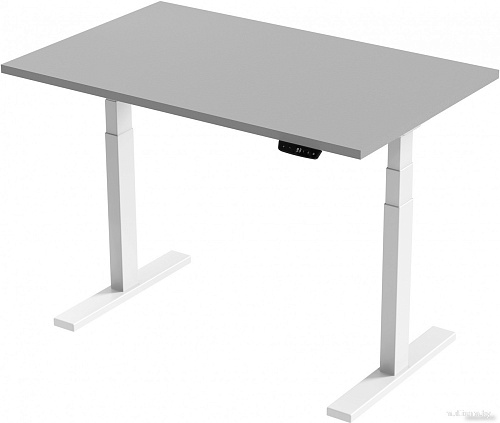 Стол Smartstol Slim 120x80x1.8 (белый/серый камень)