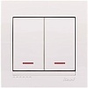 Выключатель Lezard Deriy 702-0202-112 (белый)