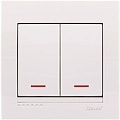 Выключатель Lezard Deriy 702-0202-112 (белый)