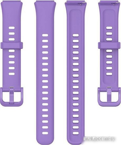 Ремешок Rumi силиконовый для Huawei Band 7 (фиолетовый)