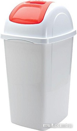 Мусорное ведро Bama Cont.Europa Lt.33 Bianco (33 л, белый/красный)