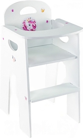 Стульчик для кукол Woody Стульчик для кормления кукол. Алиса Единорог Дрим 03984