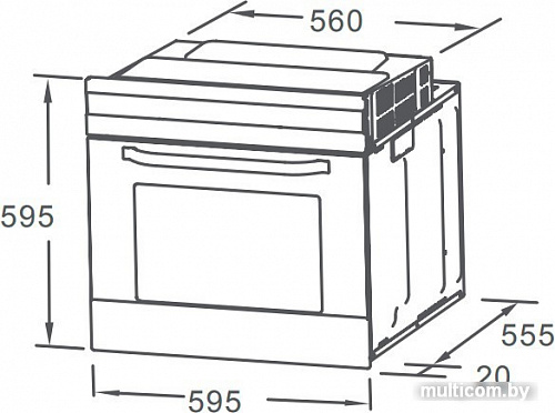 Электрический духовой шкаф Comfee CBO710X