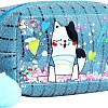 Косметичка Sima-Land Кот и сердечки. На молнии 9634964 (голубой)