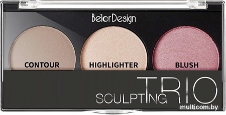 Румяна Belor Design Sculpting Trio (тон 1) 10.9 г