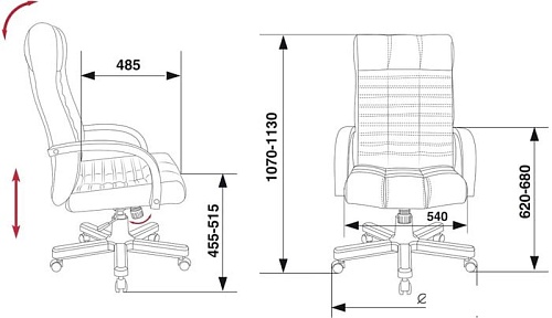 Кресло Бюрократ KB-10/WALNUT (черный)