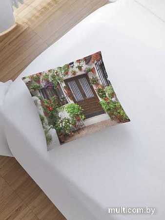 Чехол на подушку JoyArty Цветочная выставка sl_908