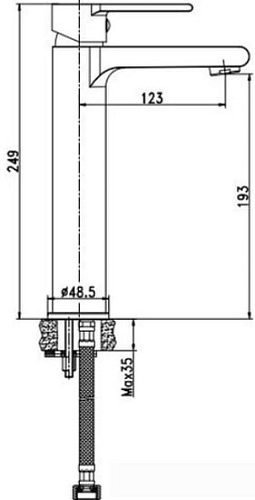 Смеситель Cersanit Brasco S951-230