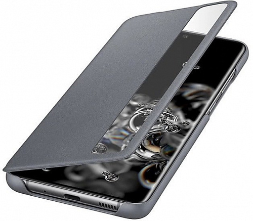 Чехол Samsung Smart Clear View Cover для Galaxy S20 Ultra (серый)