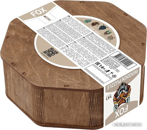 Головоломка EWA Лис в деревянной упаковке