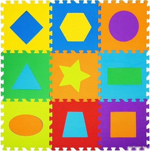 Коврик-пазл Юнландия Фигуры 664664