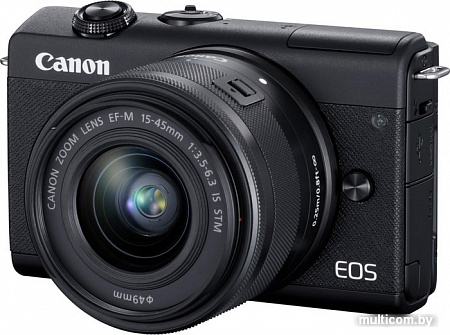 Беззеркальный фотоаппарат Canon EOS M200 Kit 15-45mm (черный)