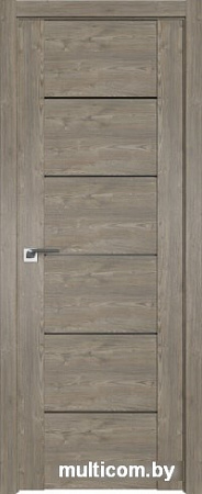 Межкомнатная дверь ProfilDoors 99XN 80x200 (каштан темный/стекло графит)