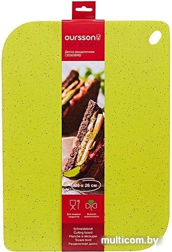 Разделочная доска Oursson CB3608RB/GA