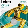 Элементы питания Mirex CR1216 Mirex литиевая блистер 1 шт. 23702-CR1216-E1