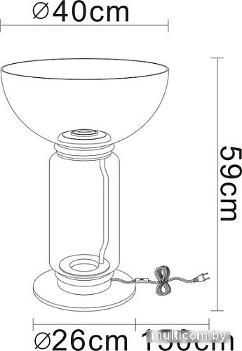 Настольная лампа Divinare Trumpet 1242/06 TL-18