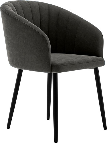 Стул с подлокотниками Табурет Верона поворотный (бренди 28/черный каркас)