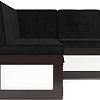 Угловой диван Мебель-АРС Нотис 191х82х116 см M11-27-9 (велюр черный НВ-178/17)