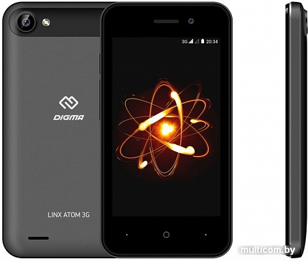 Смартфон Digma Linx Atom 3G (темно-серый)