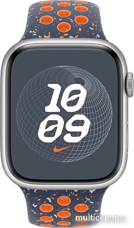 Ремешок Apple Nike Sport Band MUV93 (45 мм, синее пламя, размер M/L)